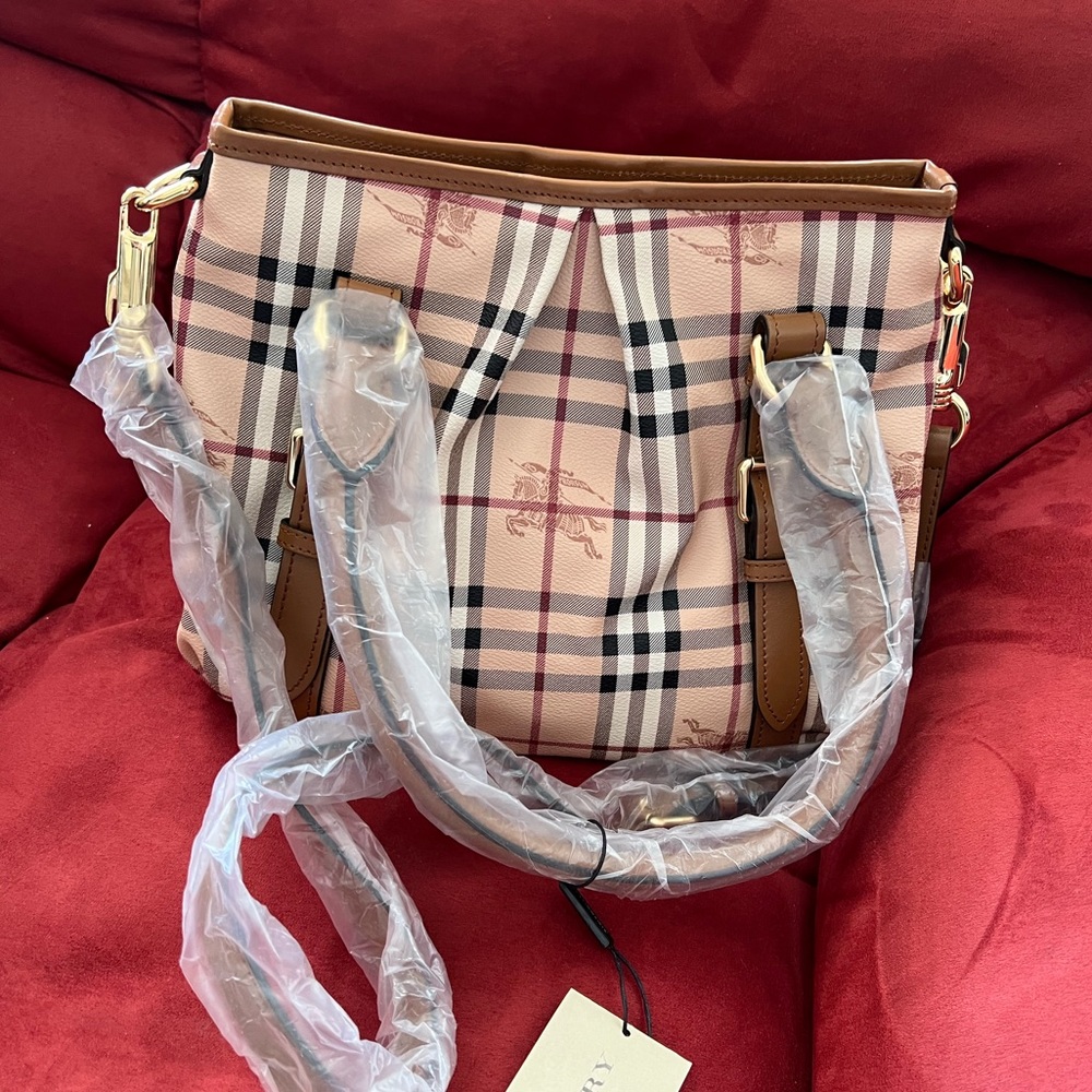 Burberry Haymarket Check Small Northfield Tote